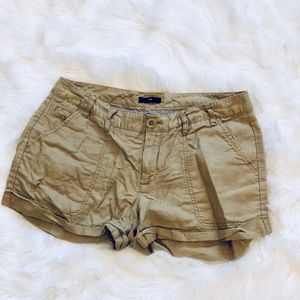 Gap Khaki Linen Shorts
